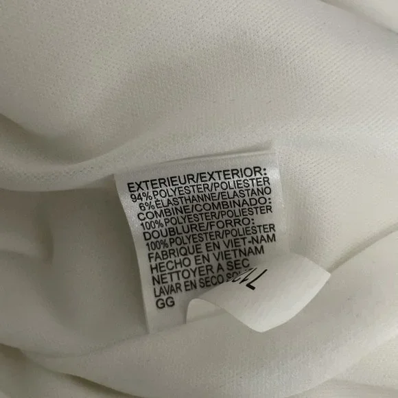 Tahari White Lace Sheath Dress Size 8 Stretch Crepe Elegant Fashion - Picture 11 of 11